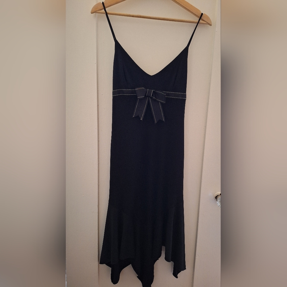 JodiKristopher Assymetrical Bowed Dress